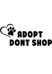 Adopt dont shop (Black)